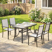 Rectangular glass dining set – image 2