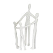 Kin large white family sculpture, front view