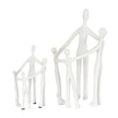 Kin large family sculpture beside a smaller version sold separately