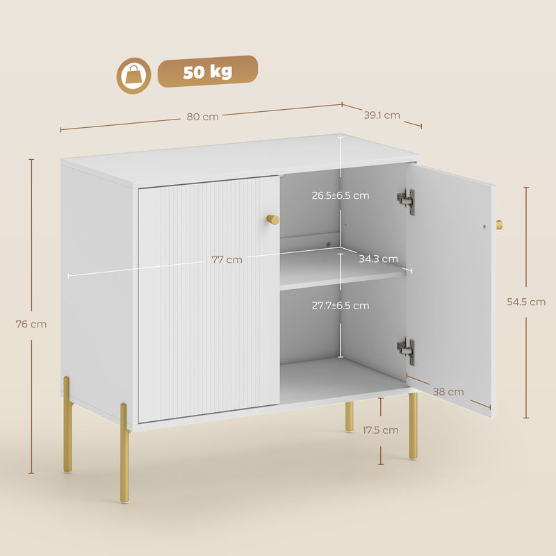 Fluted sideboard cabinet – image 3