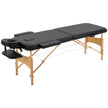 Black folding wooden massage table – image 10