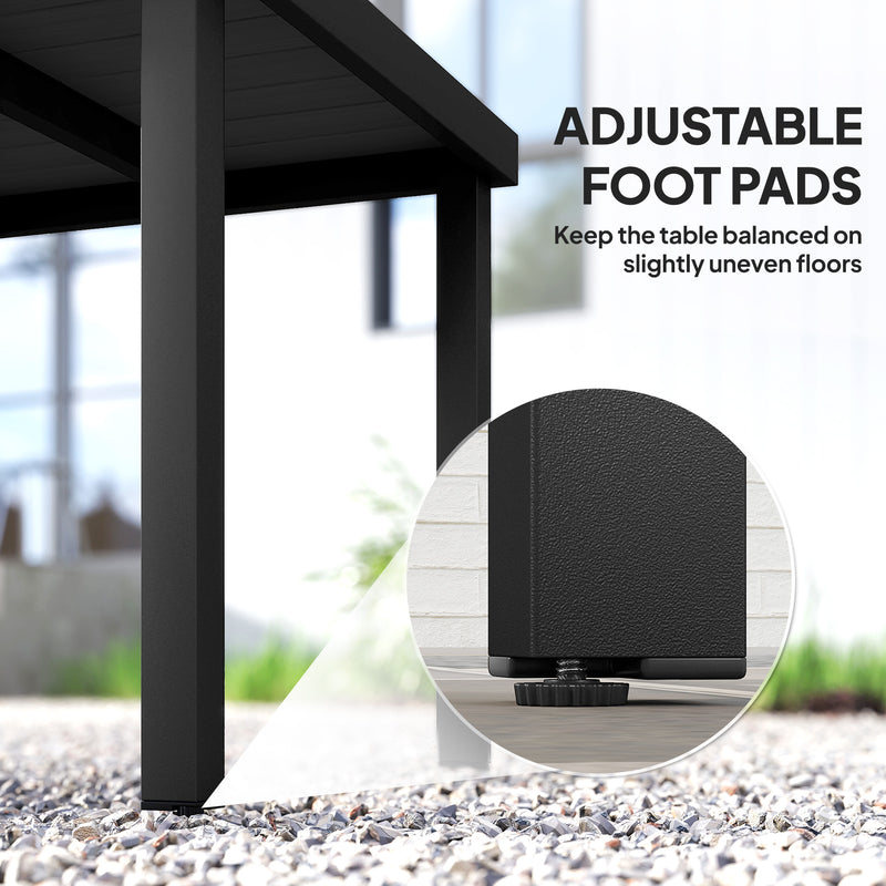 Square black garden table – image 7