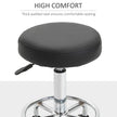 Black round rolling stool – image 5