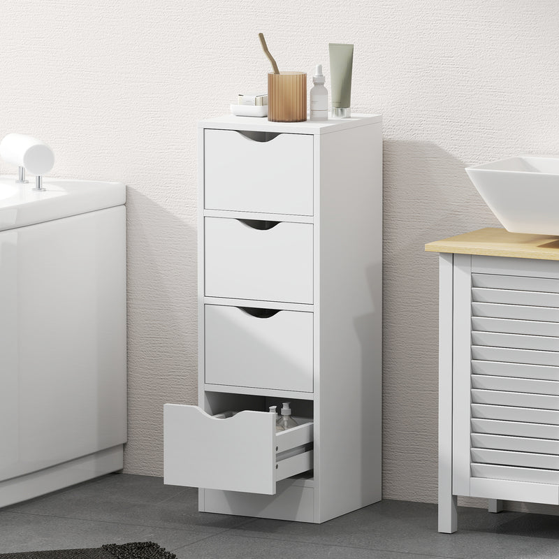 Narrow 4-drawer bathroom cabinet – image 8
