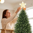 7ft Christmas tree with PE tips and fir wood base – image 10