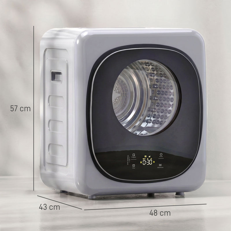 4kg silver touch-control tumble dryer – image 3