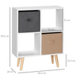 White 4-cube storage unit – image 3