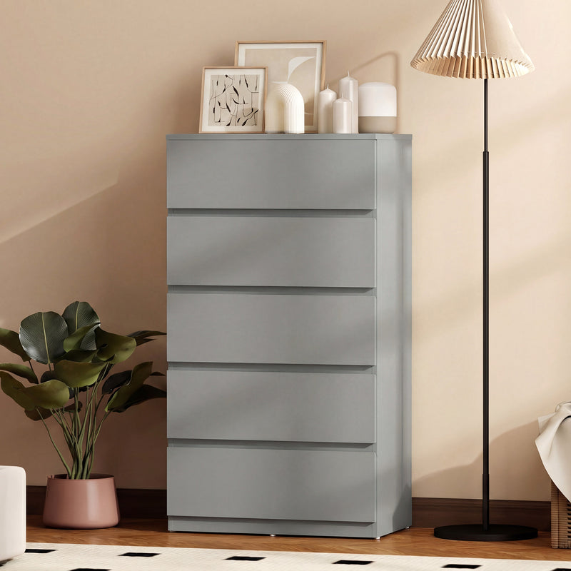 HOMCOM Chest of Drawers, 5-Drawer Storage Cabinets, Modern Dresser, Storage Drawer Unit for Bedroom – view 10