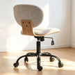 HOMCOM Home Office Desk Chair Rocking Function Ergonomic Swivel Chair with PU Wheels, Light Grey – view 10