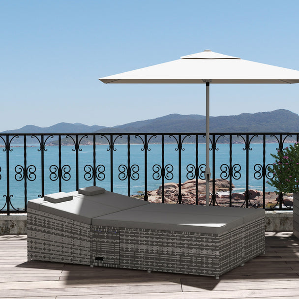 2-seater rattan daybed – image 2