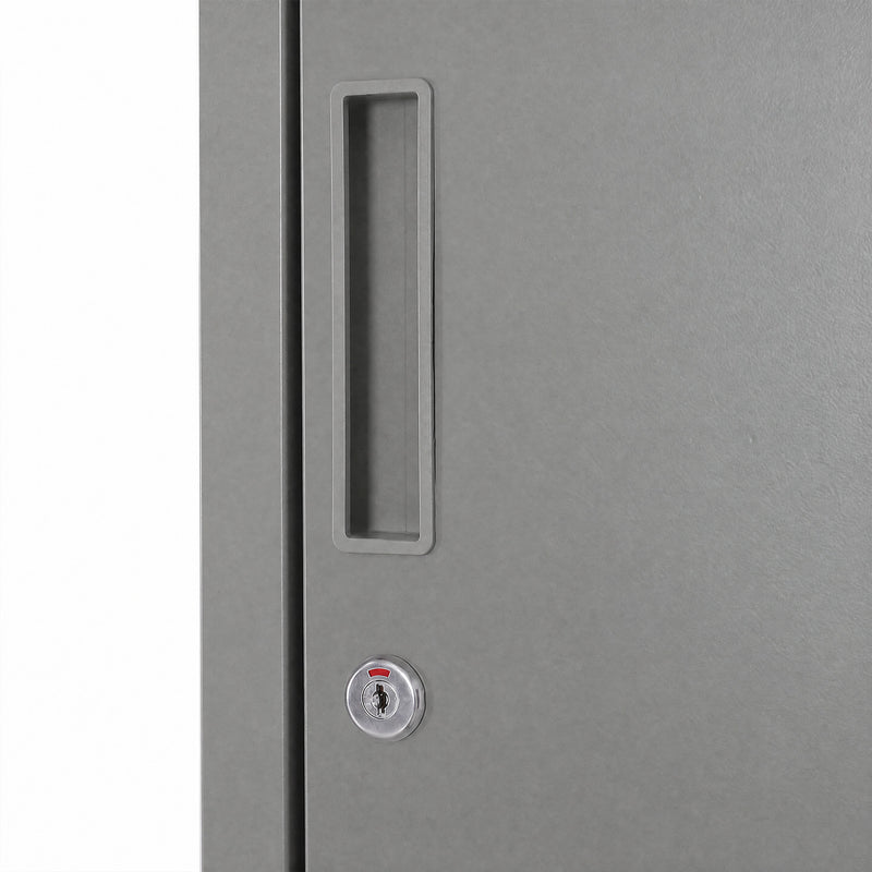 Grey steel locker cabinet – image 8