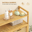 Double tilt-out bamboo laundry cabinet – image 6