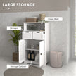 White bathroom storage unit with drawers – image 4