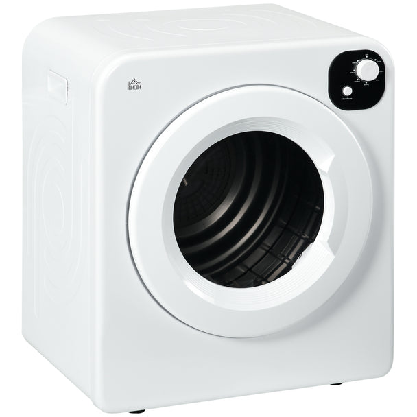 White 6 kg compact vented tumble dryer with front door
