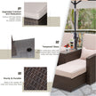 Rattan sun lounger set – image 5