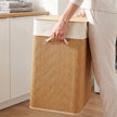 100 L brown two-section laundry basket – image 9