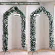 9ft snow-flocked Christmas tree arch – image 7
