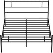 Black king size metal bed frame – image 10