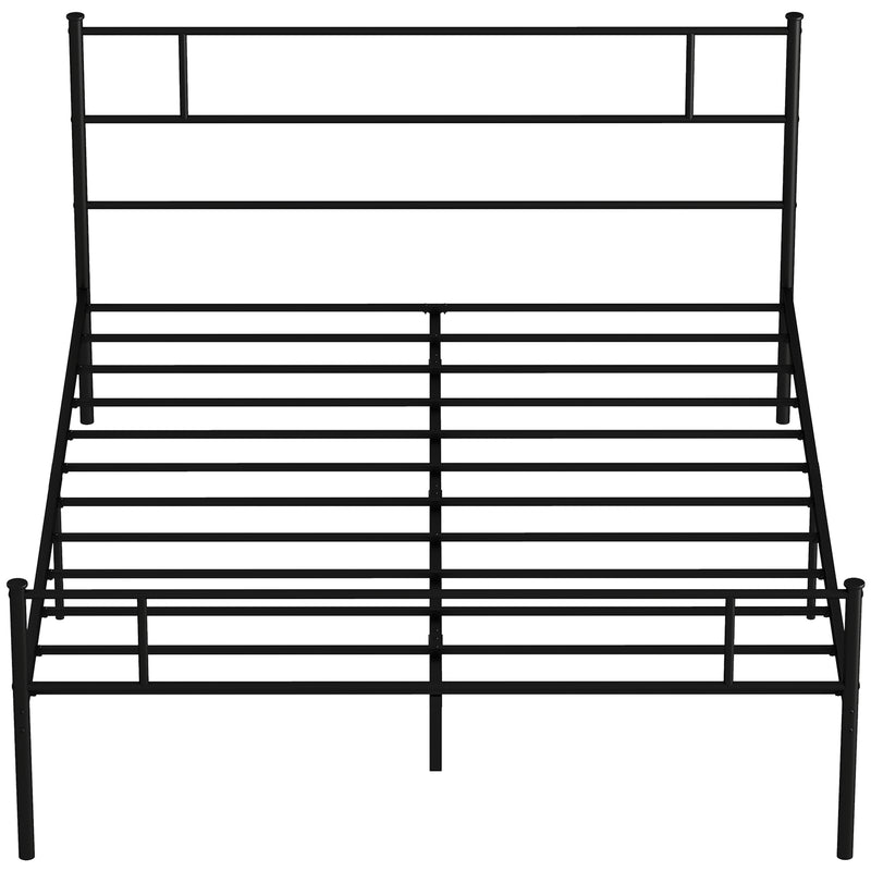 Black king size metal bed frame – image 10