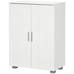 White bathroom floor cabinet – image 10