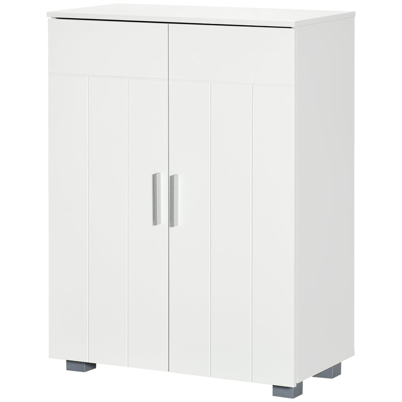 White bathroom floor cabinet – image 10