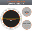 Orange 12ft trampoline mat – image 4