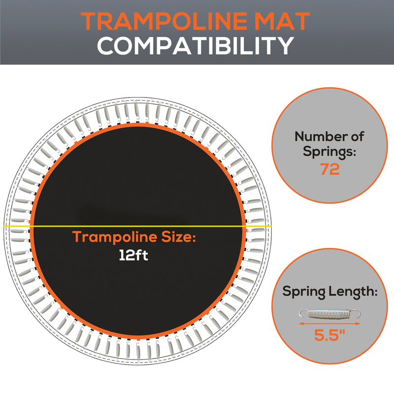 Orange 12ft trampoline mat – image 4
