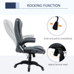 Linen-feel reclining office chair – image 5