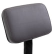 Grey salon stool with backrest – image 7