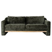 Langley dark green sofa from the front
