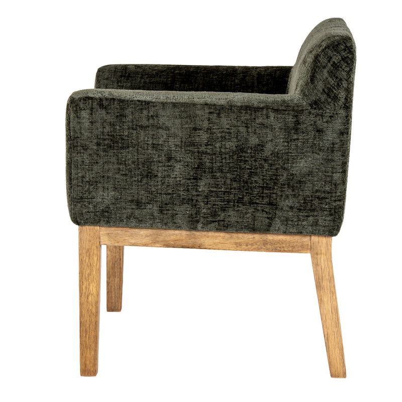 Side view of the Langley carver chair