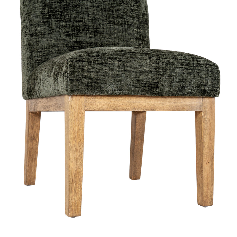 Close-up of the seat and wooden base