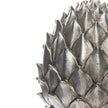 close-up of the silver pinecone scales