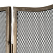 Close-up of the mesh and antiqued silver frame edge