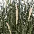 Large Artificial Fountain Grass in Black Pot – 81cm, close-up of feathery grass plumes