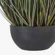 Large Artificial Fountain Grass in Black Pot – 81cm, textured black pot detail
