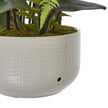 textured pale grey ceramic pot