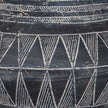 Close-up of the white etched zigzag pattern