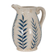 Large Blue Flora ceramic jug vase