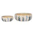 Large Blue Flora bowl pot shown with a smaller size sold separately