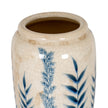 Close-up of the Blue Flora vase neck and rim