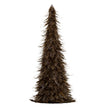 large fawn feather Christmas tree on white