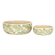 Large Green Clover bowl pot shown with a smaller size sold separately
