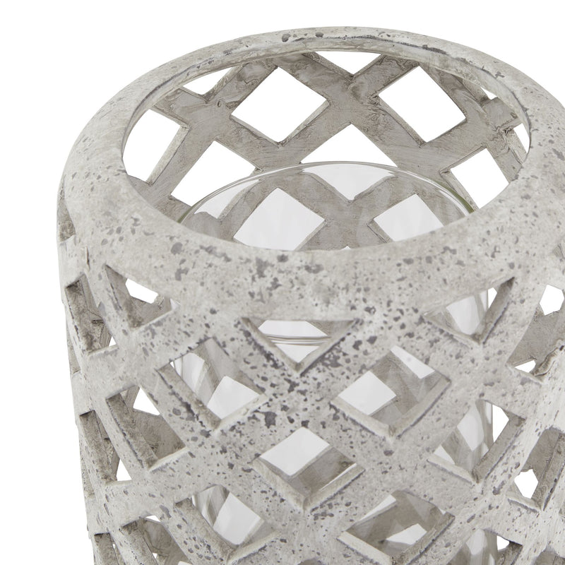 Close-up of the top of the large lattice lantern