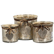 Large mercury heart candle holder shown with smaller sizes sold separately