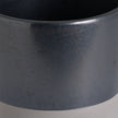 Close-up of the metallic grey glaze