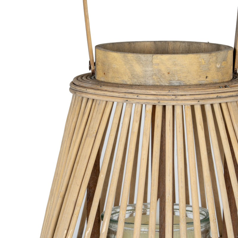 Close-up of the top band and wicker strands