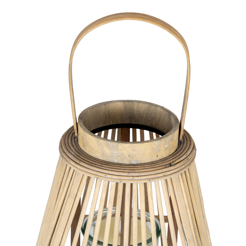 Close-up of the handle and top collar of the lantern