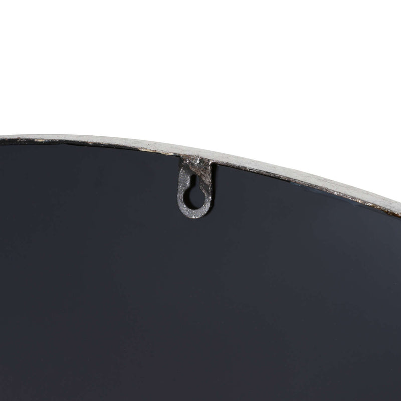 Back of the round mirror with hanging bracket