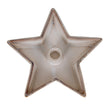 Large star candle holder from above